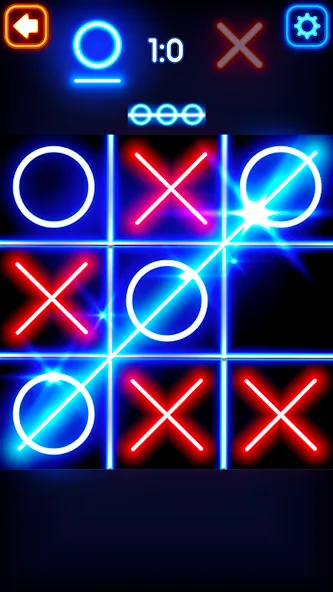 Tic Tac Toe Glow: 2 Players  [МОД Меню] Screenshot 2