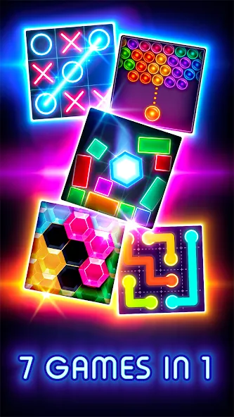 Tic Tac Toe Glow: 2 Players  [МОД Меню] Screenshot 3