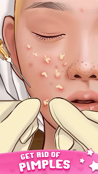 ASMR Doctor Game: Makeup Salon (АСМР автономная сенсорная меридиональная реакция)  [МОД Много монет] Screenshot 3