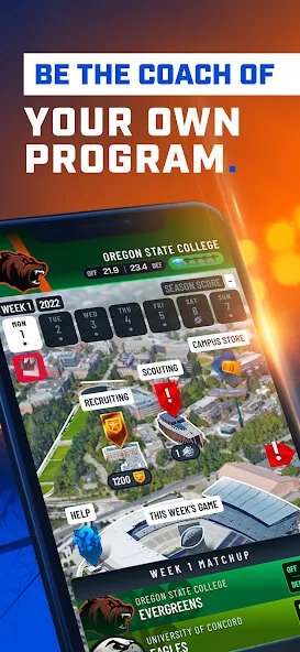 The Program: College Football (Зе Програм)  [МОД Unlimited Money] Screenshot 1