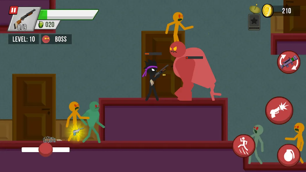 Stick vs Zombies (Стикмен против Зомби)  [МОД Menu] Screenshot 3