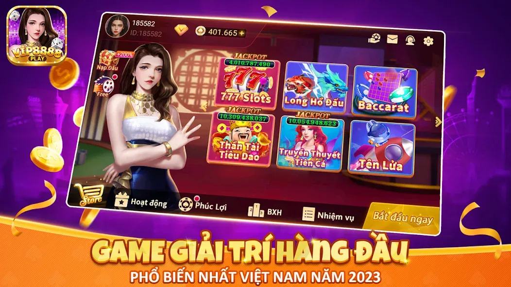 VIP8888 Play - Sòng Bạc ONLINE (ВИП8888 Плей)  [МОД Menu] Screenshot 1