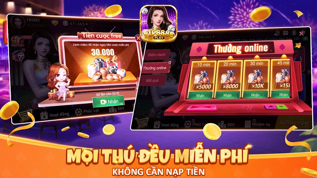 VIP8888 Play - Sòng Bạc ONLINE (ВИП8888 Плей)  [МОД Menu] Screenshot 2