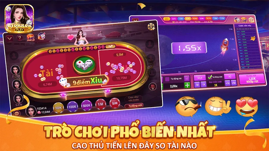 VIP8888 Play - Sòng Bạc ONLINE (ВИП8888 Плей)  [МОД Menu] Screenshot 3