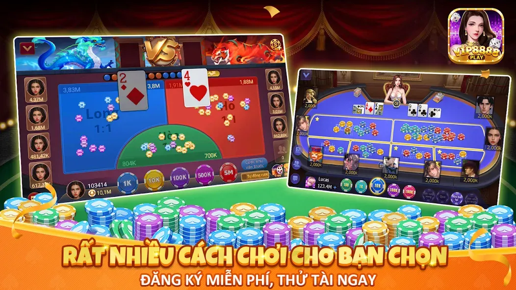 VIP8888 Play - Sòng Bạc ONLINE (ВИП8888 Плей)  [МОД Menu] Screenshot 4