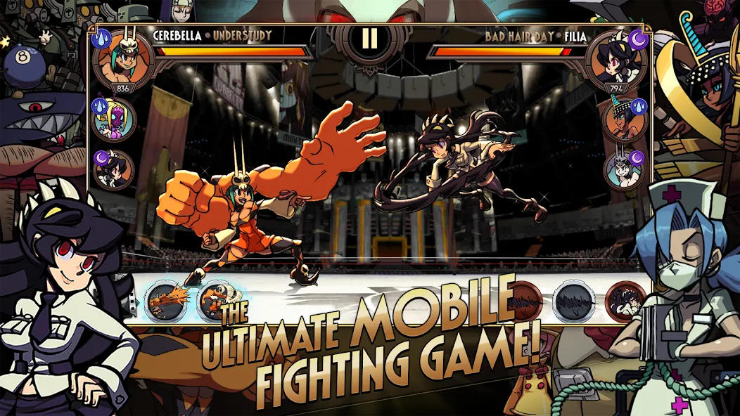 Skullgirls: Fighting RPG (Скулгрлз)  [МОД Меню] Screenshot 1