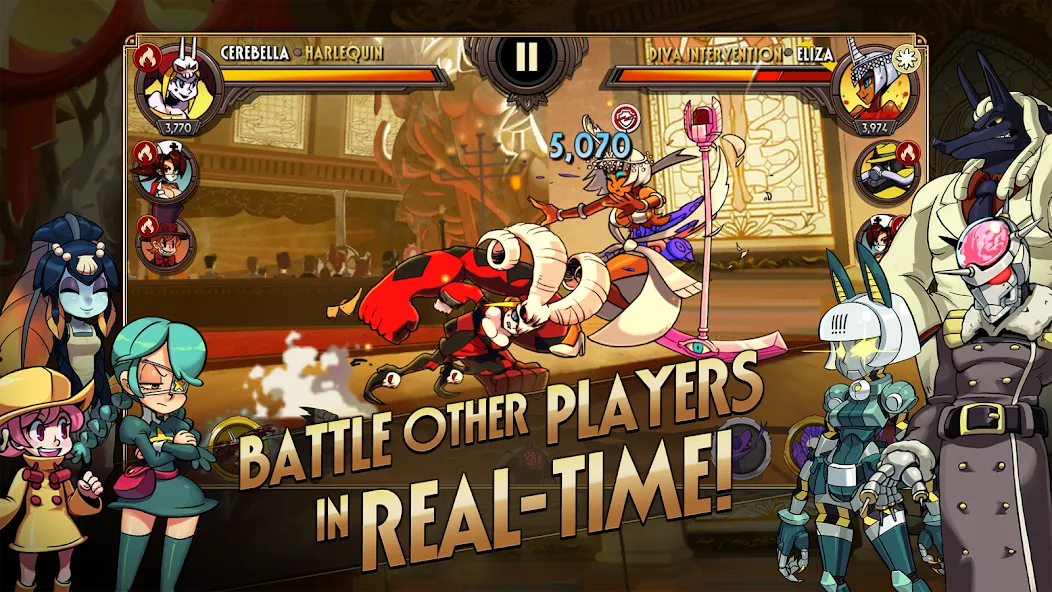 Skullgirls: Fighting RPG (Скулгрлз)  [МОД Меню] Screenshot 2