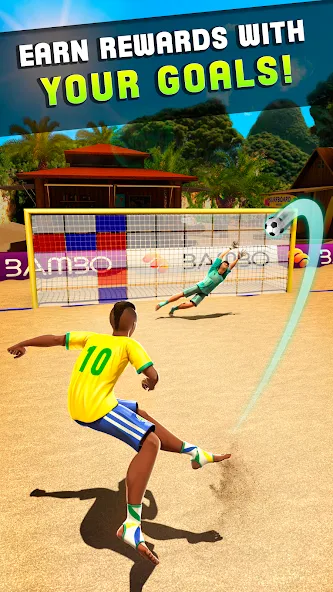 Shoot Goal - Beach Soccer Game (Шут)  [МОД Бесконечные деньги] Screenshot 2