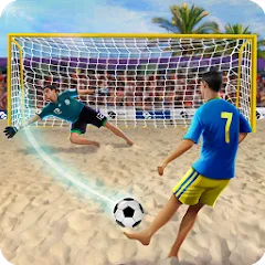 Взлом Shoot Goal - Beach Soccer Game (Шут)  [МОД Бесконечные деньги] - стабильная версия apk на Андроид