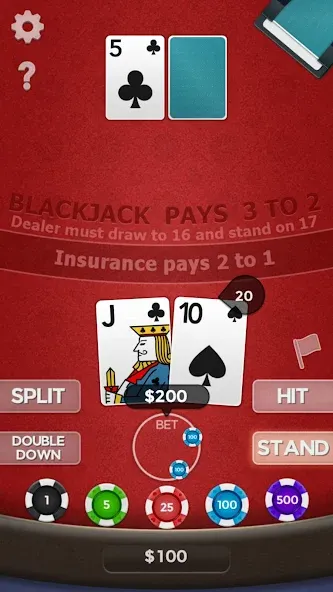 Blackjack 21  [МОД Unlimited Money] Screenshot 3