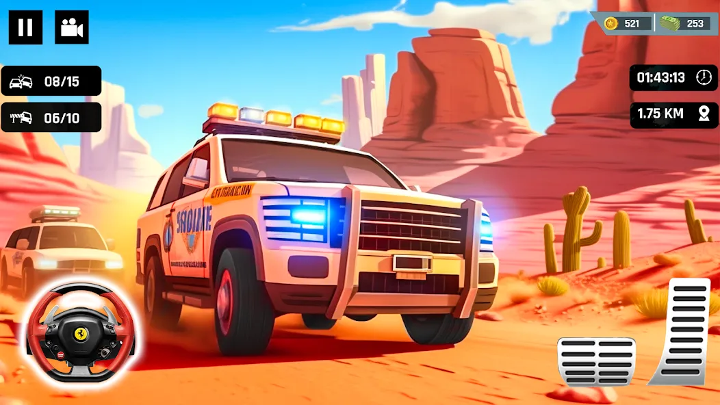 Police Car Kids Driving Game (Кидс Полис Геймс)  [МОД Mega Pack] Screenshot 2