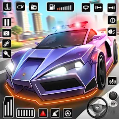 Взлом Police Car Kids Driving Game (Кидс Полис Геймс)  [МОД Mega Pack] - полная версия apk на Андроид