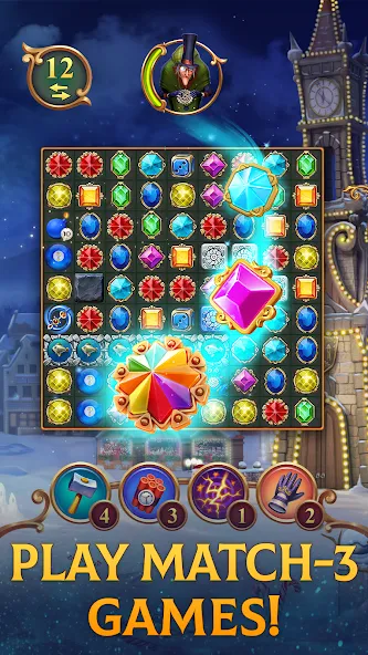 Clockmaker: Jewel Match 3 Game  [МОД Бесконечные монеты] Screenshot 1