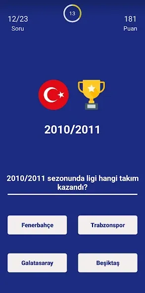 Türkiye Süper Ligi Bilgi Oyunu  [МОД Все открыто] Screenshot 3