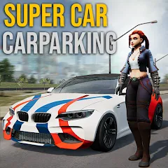 Взломанная Super car parking - Car games  [МОД Menu] - полная версия apk на Андроид