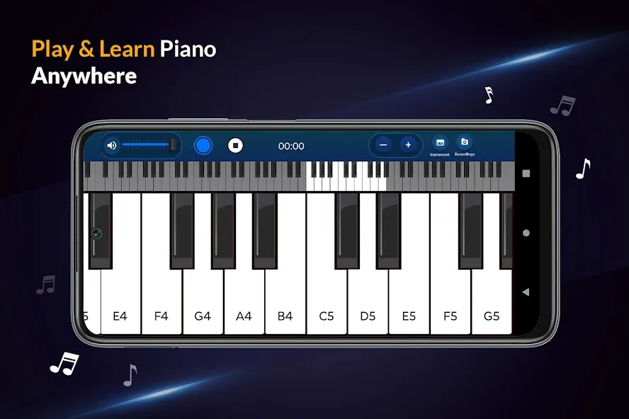 Real Piano Keyboard  [МОД Бесконечные монеты] Screenshot 1