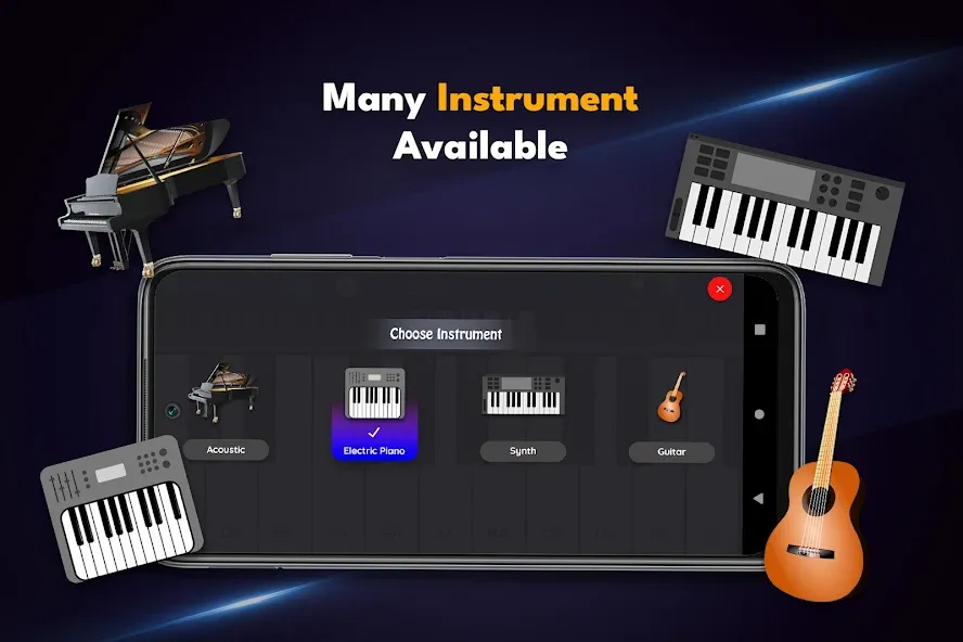 Real Piano Keyboard  [МОД Бесконечные монеты] Screenshot 5