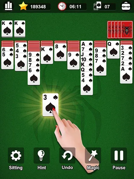 Spider Solitaire  [МОД Меню] Screenshot 5