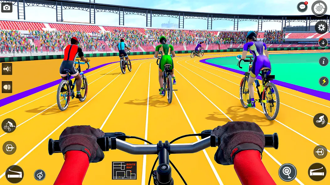 BMX Cycle Race 3d Cycle Games (гонка на велосипедах 3D игры на велосипеде)  [МОД Много монет] Screenshot 1