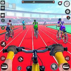 Скачать взломанную BMX Cycle Race 3d Cycle Games (гонка на велосипедах 3D игры на велосипеде)  [МОД Много монет] - последняя версия apk на Андроид