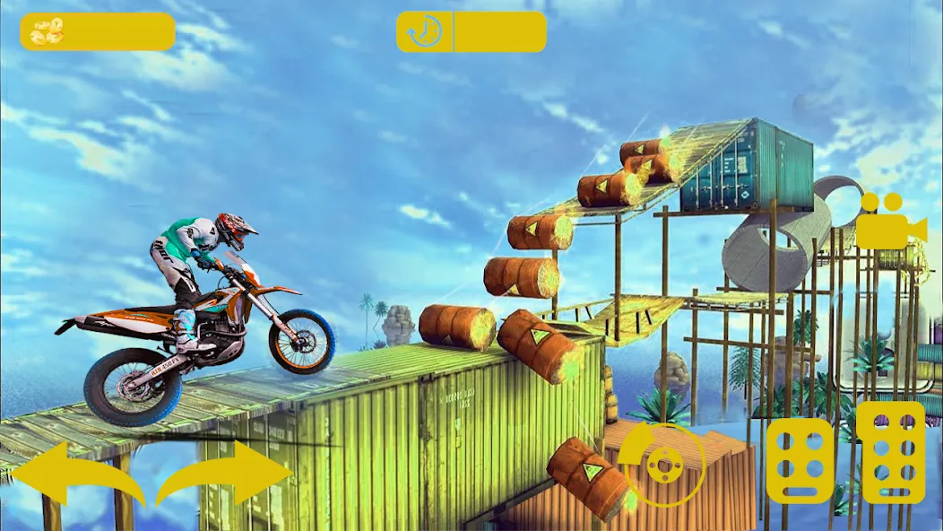 Bike stunt 3d games-Bike games  [МОД Unlocked] Screenshot 1