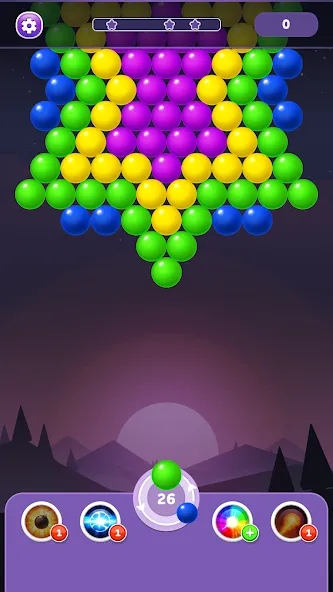 Bubble Shooter Rainbow  [МОД Все открыто] Screenshot 1