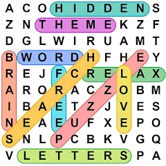 Скачать взломанную Word Search - Word Puzzle Game  [МОД Menu] - полная версия apk на Андроид