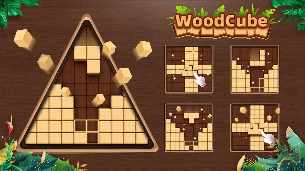 WoodCube - Woody Puzzle (ВудКуб)  [МОД Все открыто] Screenshot 1