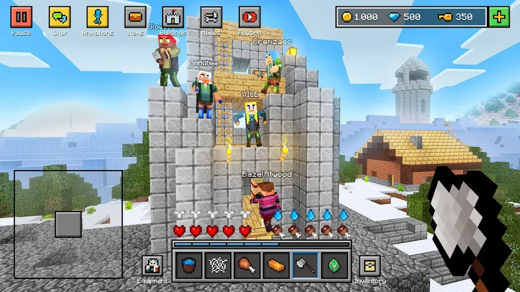 Block World 3D: Craft & Build  [МОД Бесконечные деньги] Screenshot 3