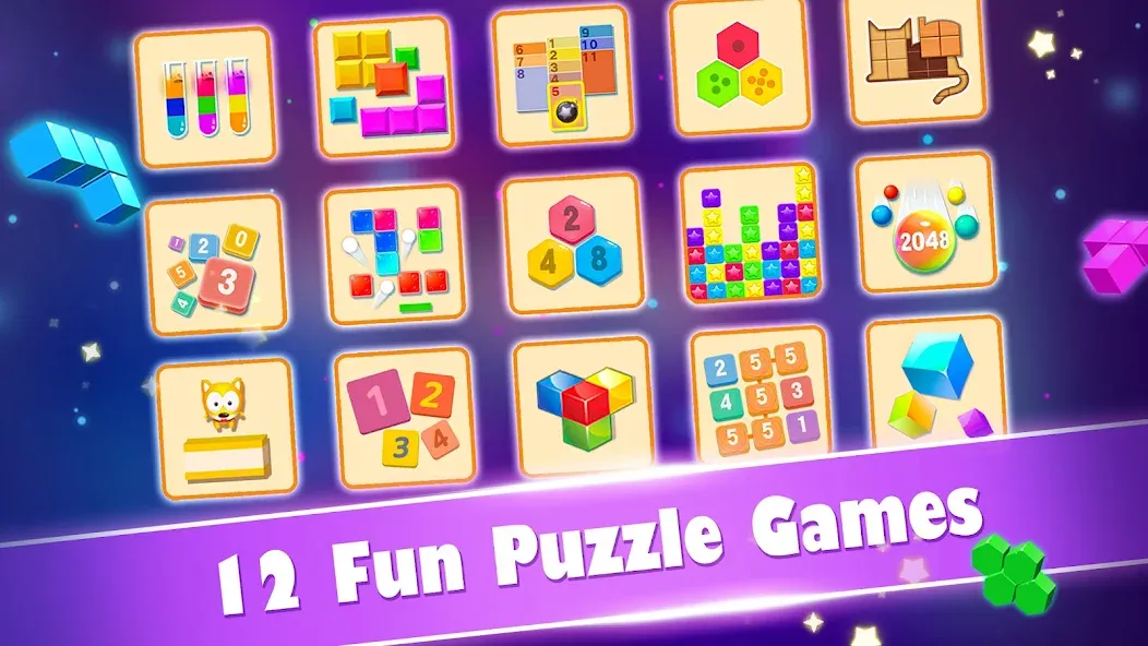 Block Gems: Block Puzzle Games (Блок драгоценные камни)  [МОД Много денег] Screenshot 1