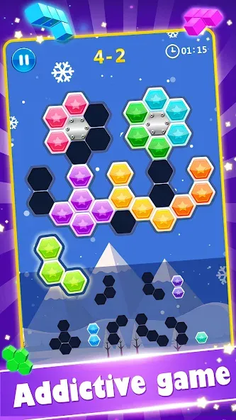 Block Gems: Block Puzzle Games (Блок драгоценные камни)  [МОД Много денег] Screenshot 3