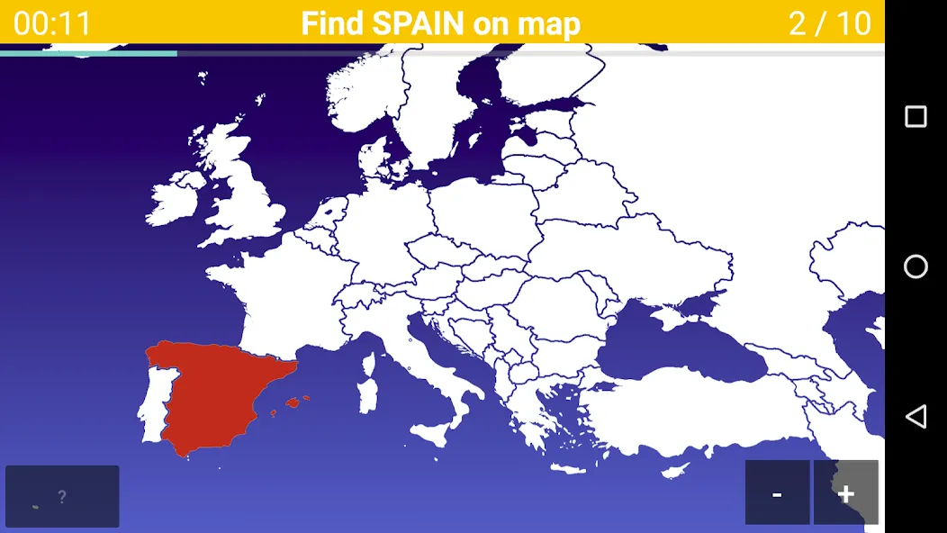 Europe Map Quiz - European Cou  [МОД Бесконечные деньги] Screenshot 1