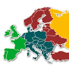 Скачать взломанную Europe Map Quiz - European Cou  [МОД Бесконечные деньги] - полная версия apk на Андроид