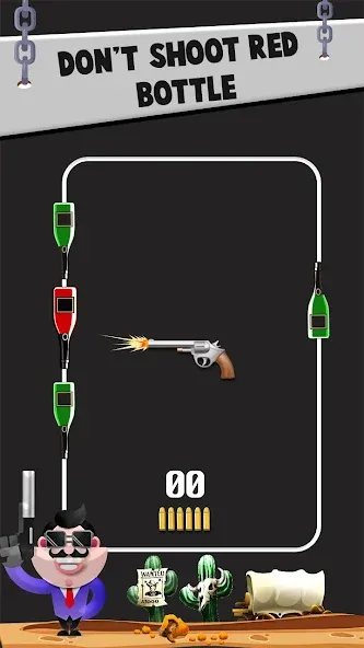 Bottle Shooting VS Gun  [МОД Бесконечные деньги] Screenshot 2