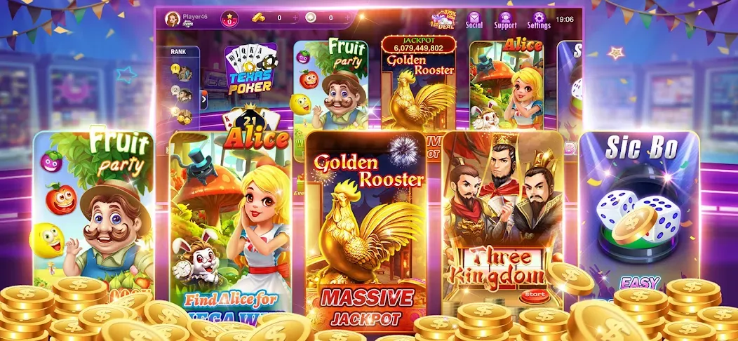 Happy Poker Slots (Хэппи Покер Слоты)  [МОД Unlocked] Screenshot 3