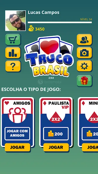 Truco Brasil - Truco online (Труко Бразиль)  [МОД Бесконечные деньги] Screenshot 1