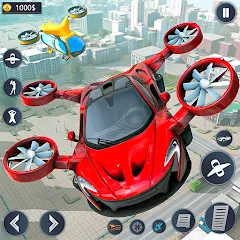 Скачать взломанную Flying Car Robot Game Car Game  [МОД Много монет] - последняя версия apk на Андроид