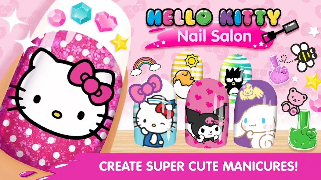 Hello Kitty Nail Salon  [МОД Все открыто] Screenshot 1