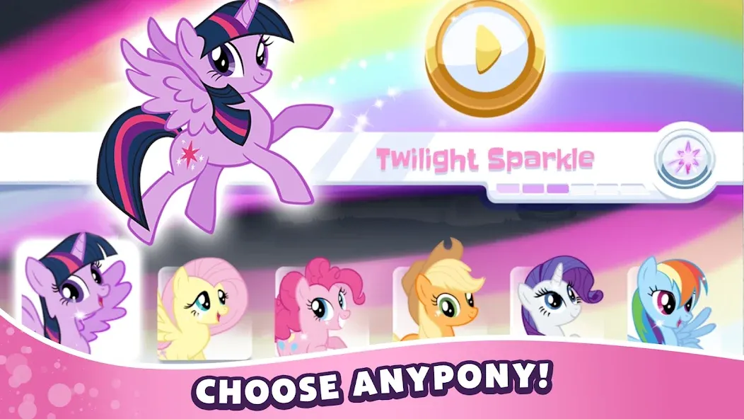 My Little Pony Rainbow Runners (Май Литл Пони)  [МОД Бесконечные деньги] Screenshot 1