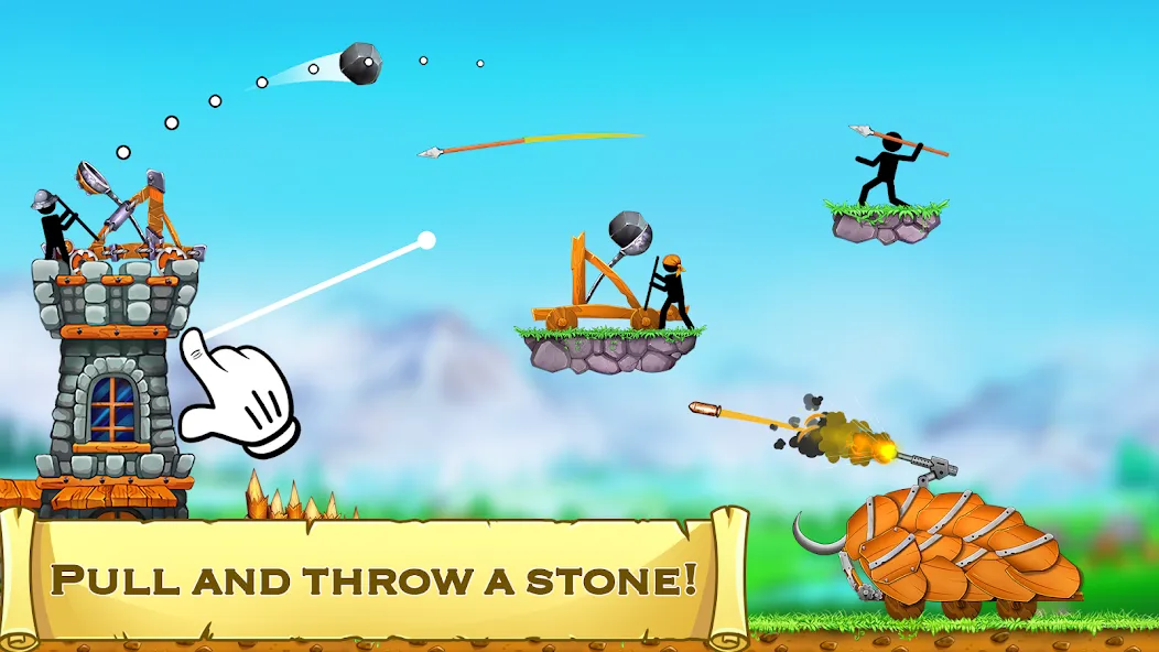 The Catapult 2 : bone masters  [МОД Много монет] Screenshot 2