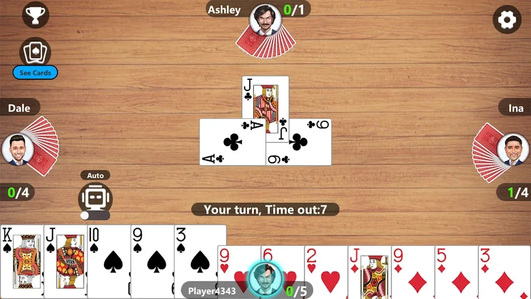 Callbreak Master 3 - Card Game  [МОД Unlocked] Screenshot 3