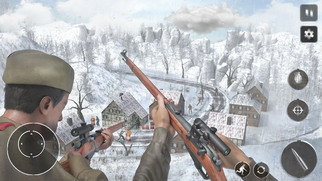 Call Of Courage : WW2 Shooting  [МОД Бесконечные монеты] Screenshot 4