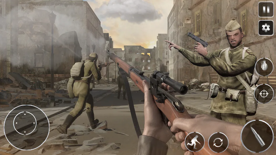 Call Of Courage : WW2 Shooting  [МОД Бесконечные монеты] Screenshot 5