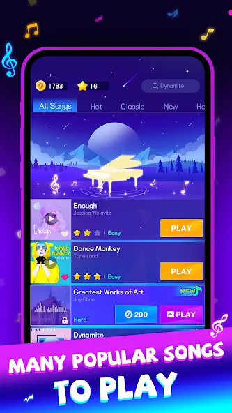 Beat Piano Dance:music game (Маджик Пиано Тайлз)  [МОД Много денег] Screenshot 5