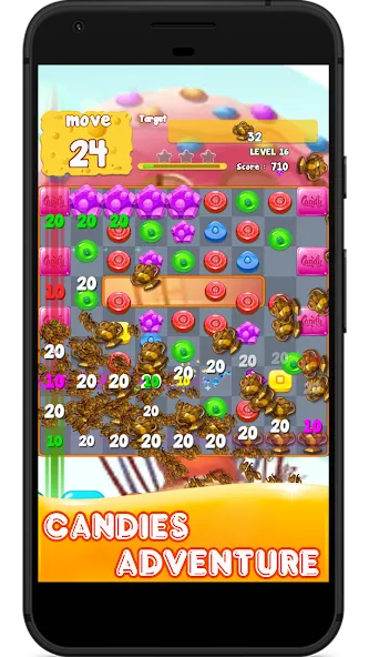 Candy 2024-Candy Match 3 Game (Кэнди 2023)  [МОД Unlocked] Screenshot 1