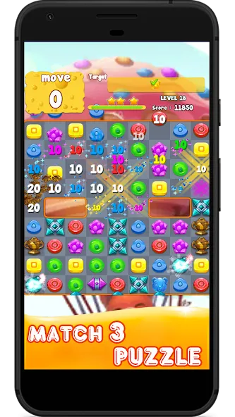 Candy 2024-Candy Match 3 Game (Кэнди 2023)  [МОД Unlocked] Screenshot 2