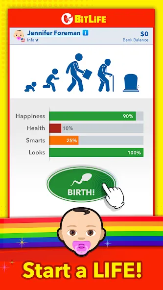 BitLife - Life Simulator (БитЛайф)  [МОД Много денег] Screenshot 1