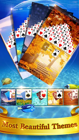 FreeCell Solitaire  [МОД Бесконечные монеты] Screenshot 4