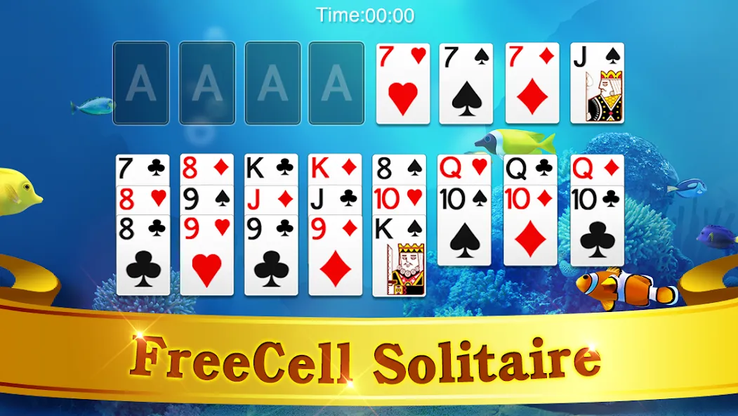 FreeCell Solitaire  [МОД Бесконечные монеты] Screenshot 5