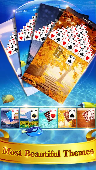 Pyramid Solitaire  [МОД Много монет] Screenshot 4